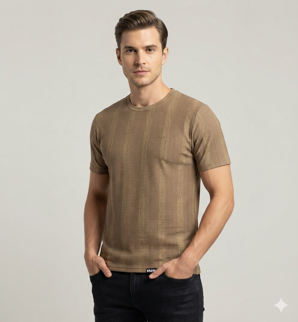 Men's Premium Vertical Stripe T-Shirt
