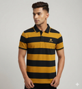 Men's Premium cotton Striped Polo t- Shirt