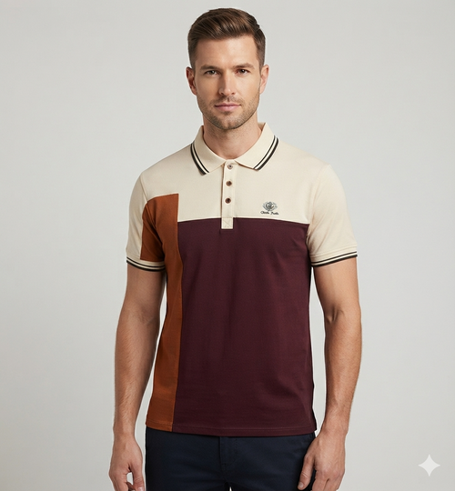 Men's Premium Color Block style t-shirt